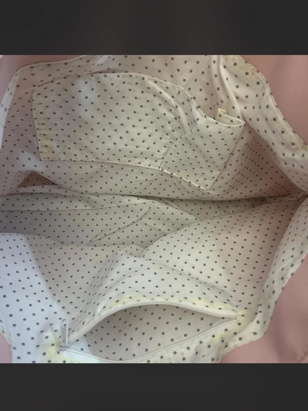 Macy's Pale Pink Floral Applique Tote